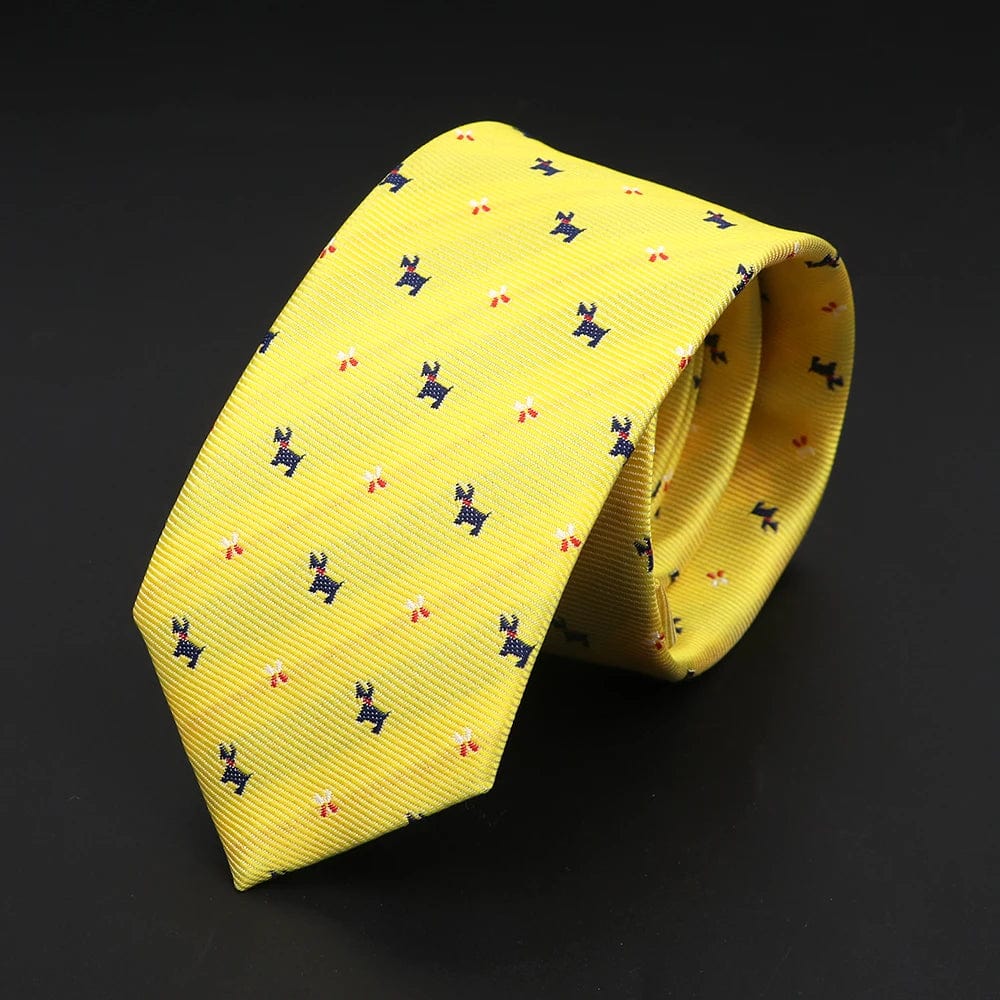 ZONFAZ Cute Cartoon Slim Ties