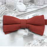 ZONFAZ Cute Solid Color Cotton Bow Ties