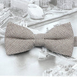 ZONFAZ Cute Solid Color Cotton Bow Ties