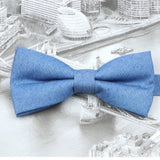 ZONFAZ Cute Solid Color Cotton Bow Ties