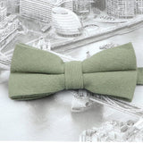 ZONFAZ Cute Solid Color Cotton Bow Ties