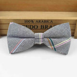 ZONFAZ Fashion Cotton Striped Bow Ties