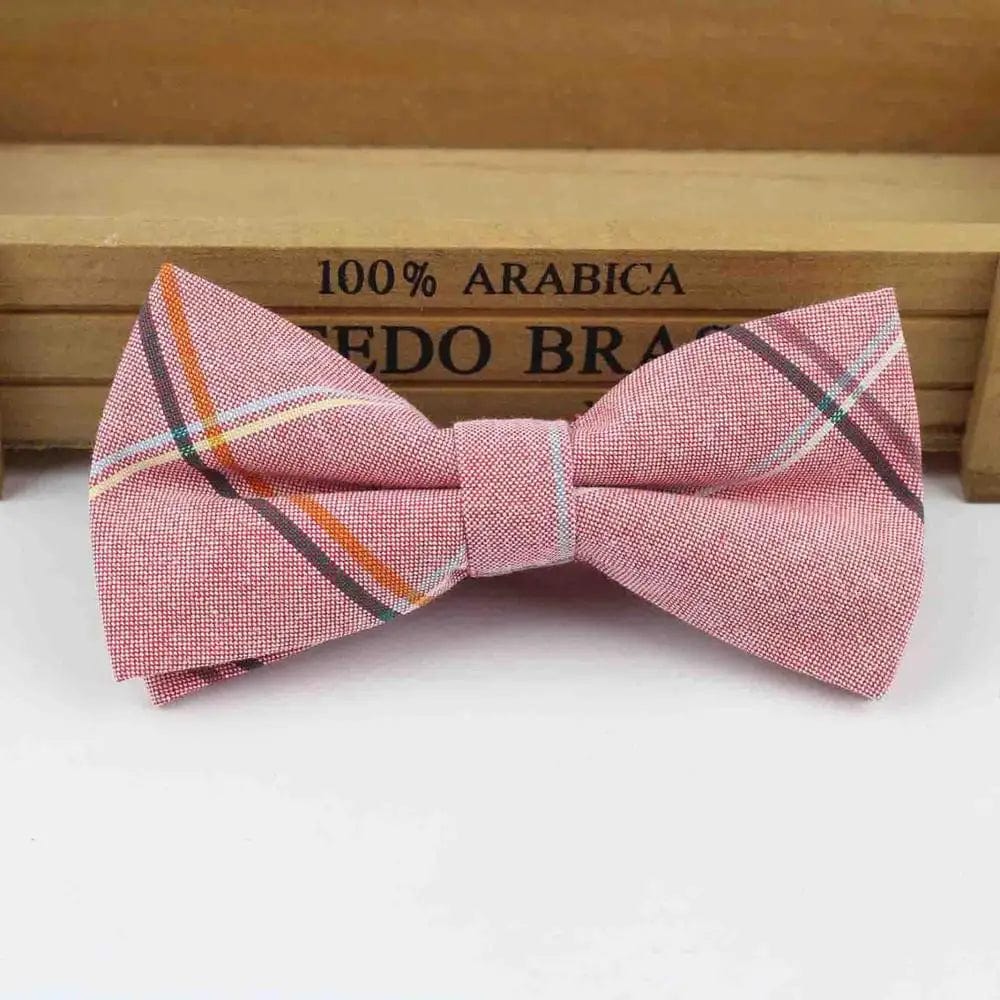 ZONFAZ Fashion Cotton Striped Bow Ties