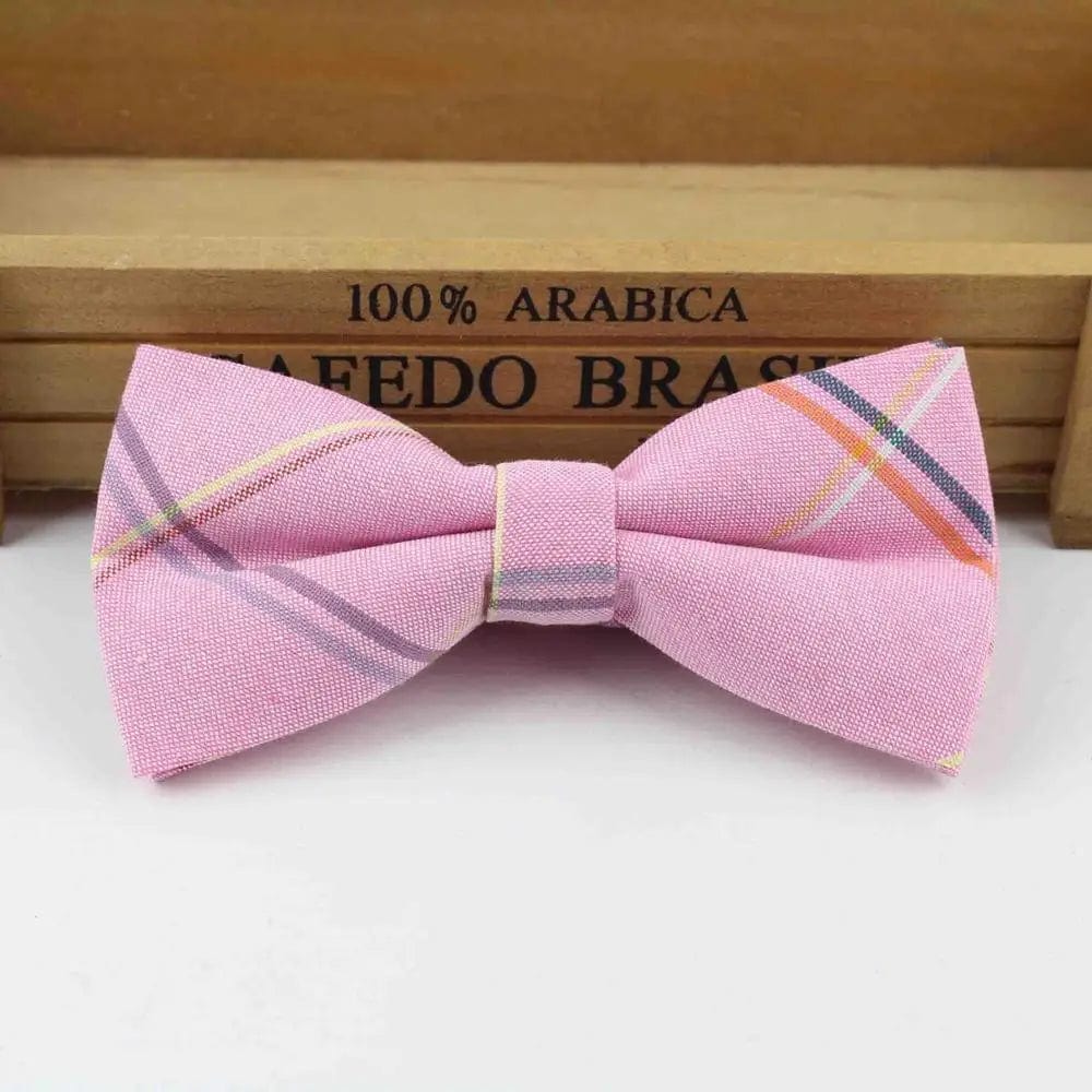 ZONFAZ Fashion Cotton Striped Bow Ties