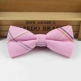 ZONFAZ Fashion Cotton Striped Bow Ties