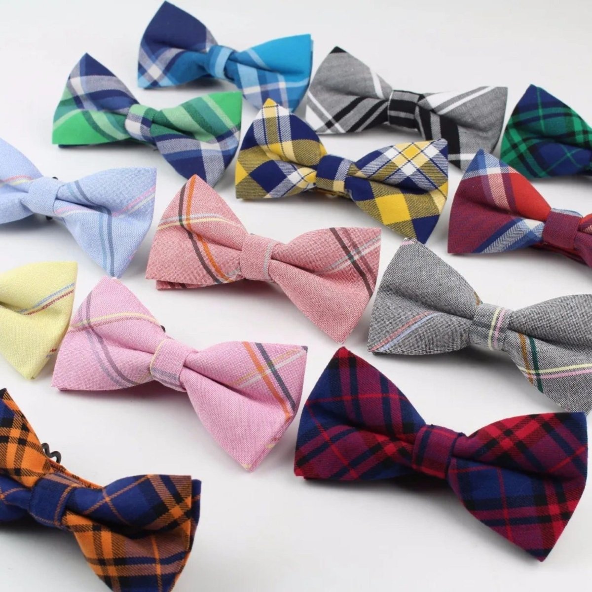 ZONFAZ Fashion Cotton Striped Bow Ties