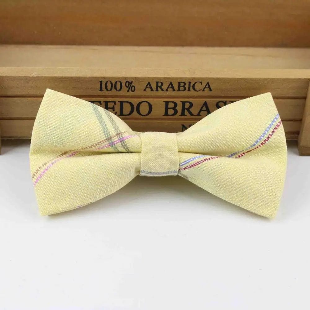 ZONFAZ Fashion Cotton Striped Bow Ties