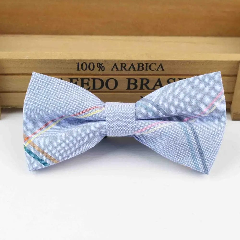 ZONFAZ Fashion Cotton Striped Bow Ties