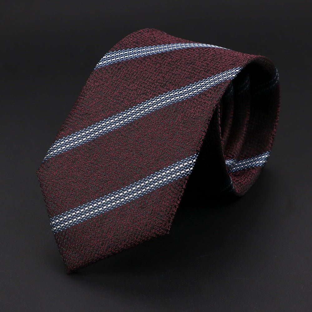 ZONFAZ Fashion Jacquard Paisley Striped Silk Neckties For Men Formal Business Party Skinny Ties