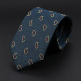 ZONFAZ Fashion Jacquard Paisley Striped Silk Neckties For Men Formal Business Party Skinny Ties