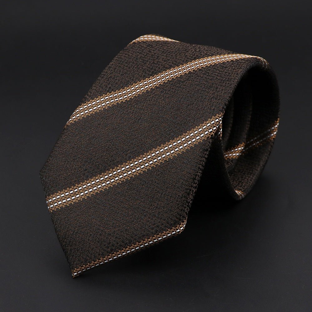 ZONFAZ Fashion Jacquard Paisley Striped Silk Neckties For Men Formal Business Party Skinny Ties