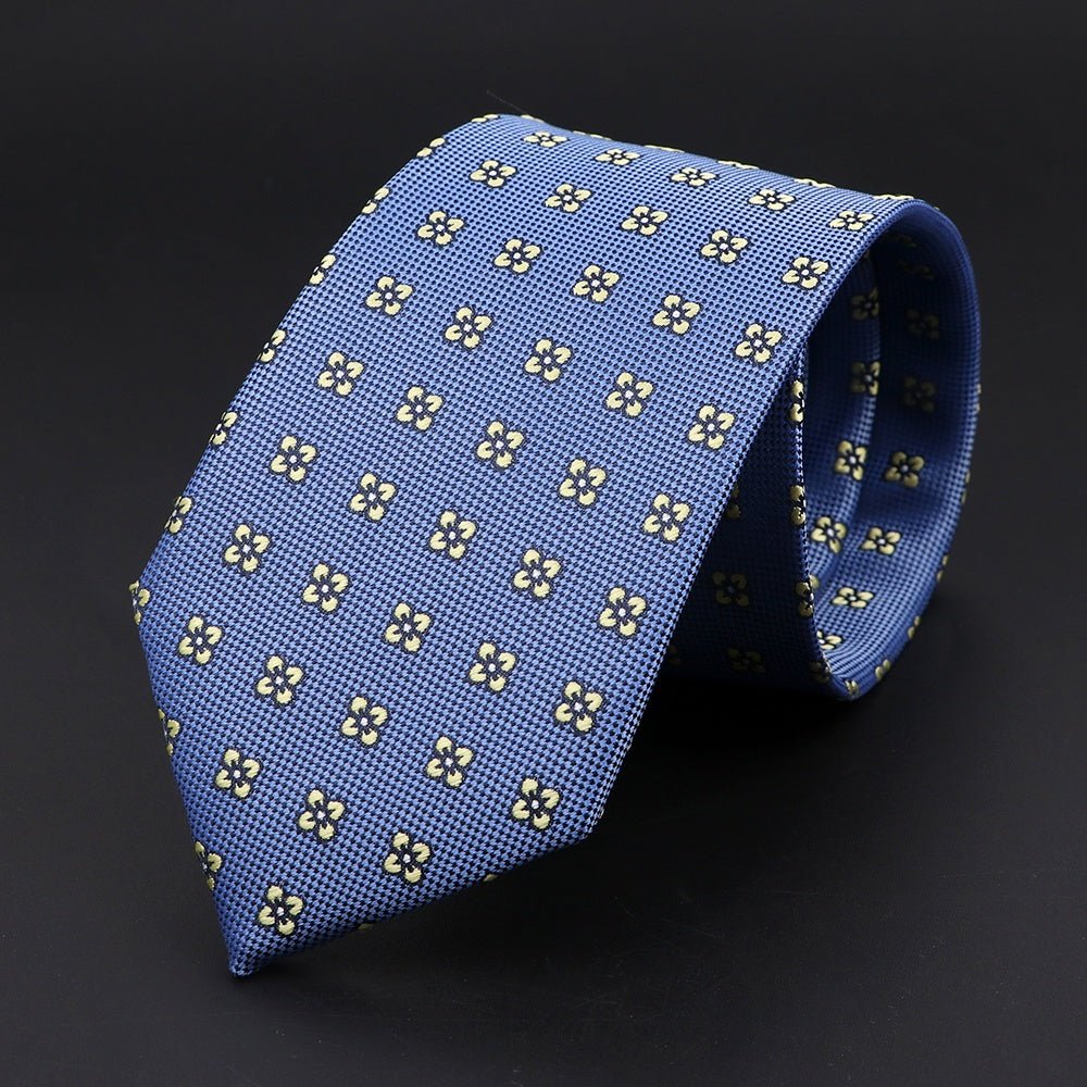 ZONFAZ Fashion Jacquard Paisley Striped Silk Neckties For Men Formal Business Party Skinny Ties