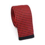 ZONFAZ Fashion Leisure Knitted Ties for Men Colourful Striped Woven Skinny Knit Neckties