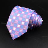 ZONFAZ Fashion Men's 8cm Paisley Floral Neckties for Wedding Party Meeting Business Silk Ties