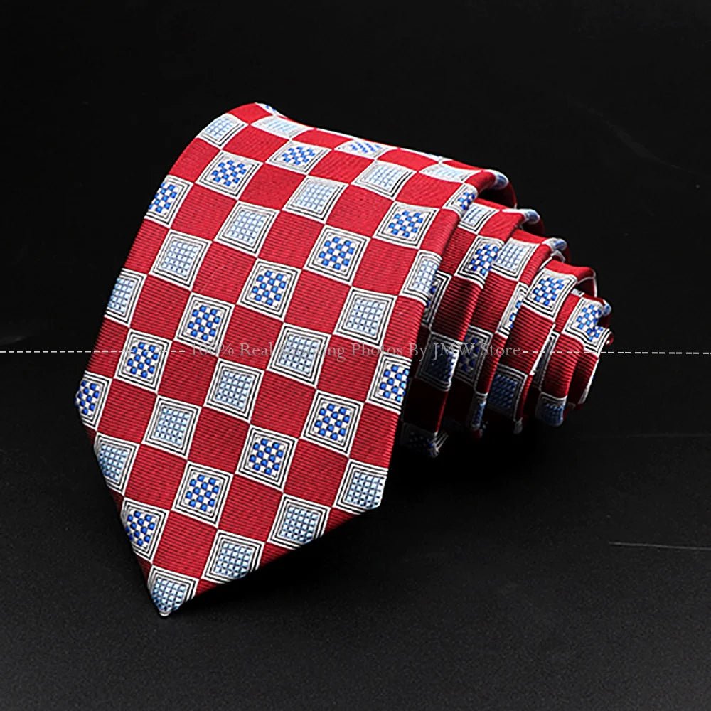 ZONFAZ Fashion Men's 8cm Paisley Floral Neckties for Wedding Party Meeting Business Silk Ties