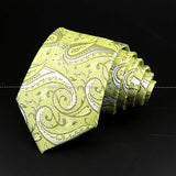 ZONFAZ Fashion Men's 8cm Paisley Floral Neckties for Wedding Party Meeting Business Silk Ties