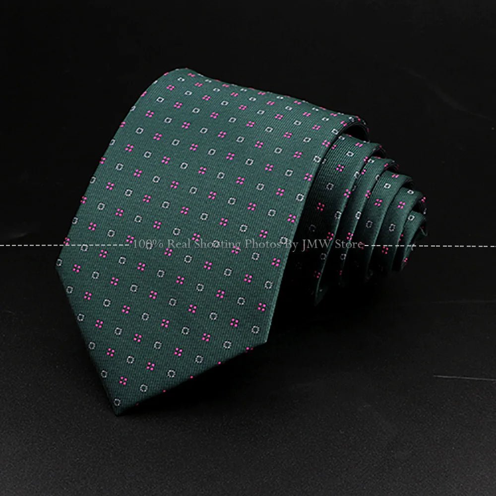 ZONFAZ Fashion Men's 8cm Paisley Floral Neckties for Wedding Party Meeting Business Silk Ties