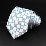 ZONFAZ Fashion Men's 8cm Paisley Floral Neckties for Wedding Party Meeting Business Silk Ties