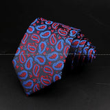 ZONFAZ Fashion Men's 8cm Paisley Floral Neckties for Wedding Party Meeting Business Silk Ties