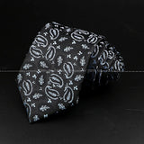 ZONFAZ Fashion Men's 8cm Paisley Floral Neckties for Wedding Party Meeting Business Silk Ties