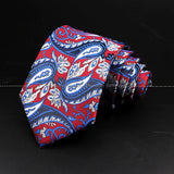 ZONFAZ Fashion Men's 8cm Paisley Floral Neckties for Wedding Party Meeting Business Silk Ties