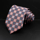 ZONFAZ Fashion Men's 8cm Paisley Floral Neckties for Wedding Party Meeting Business Silk Ties