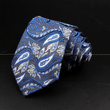 ZONFAZ Fashion Men's 8cm Paisley Floral Neckties for Wedding Party Meeting Business Silk Ties