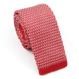 ZONFAZ Fashion Men's Colourful Knitted Tie Skinny Striped Knit Necktie