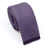 ZONFAZ Fashion Men's Colourful Knitted Tie Skinny Striped Knit Necktie