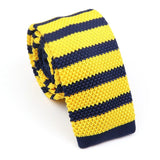 ZONFAZ Fashion Men's Colourful Knitted Tie Skinny Striped Knit Necktie