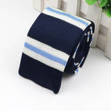 ZONFAZ Fashion Men's Knitted Necktie 6CM Skinny Classic Striped Ties