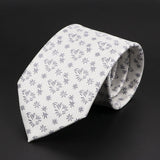 ZONFAZ Fashion Men's Silk Neckties Jacquard Woven Striped 8cm Ties for Formal Meeting Business Necktie