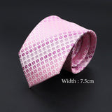 ZONFAZ Fashion Pink Silk Neckties for Men Women Skinny Classic Striped Ties For Wedding Party Formal Neck Accessories