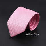 ZONFAZ Fashion Pink Silk Neckties for Men Women Skinny Classic Striped Ties For Wedding Party Formal Neck Accessories