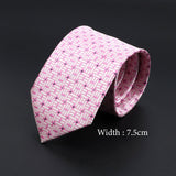 ZONFAZ Fashion Pink Silk Neckties for Men Women Skinny Classic Striped Ties For Wedding Party Formal Neck Accessories