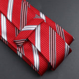 ZONFAZ Fashion Pink Silk Neckties for Men Women Skinny Classic Striped Ties For Wedding Party Formal Neck Accessories