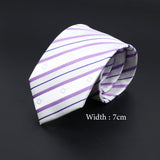 ZONFAZ Fashion Pink Silk Neckties for Men Women Skinny Classic Striped Ties For Wedding Party Formal Neck Accessories