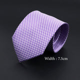 ZONFAZ Fashion Pink Silk Neckties for Men Women Skinny Classic Striped Ties For Wedding Party Formal Neck Accessories