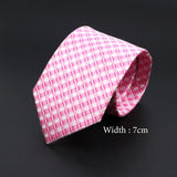 ZONFAZ Fashion Pink Silk Neckties for Men Women Skinny Classic Striped Ties For Wedding Party Formal Neck Accessories