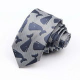 ZONFAZ Fashion Silk Necktie For Men Business Formal Jacquard Striped Skinny Tie