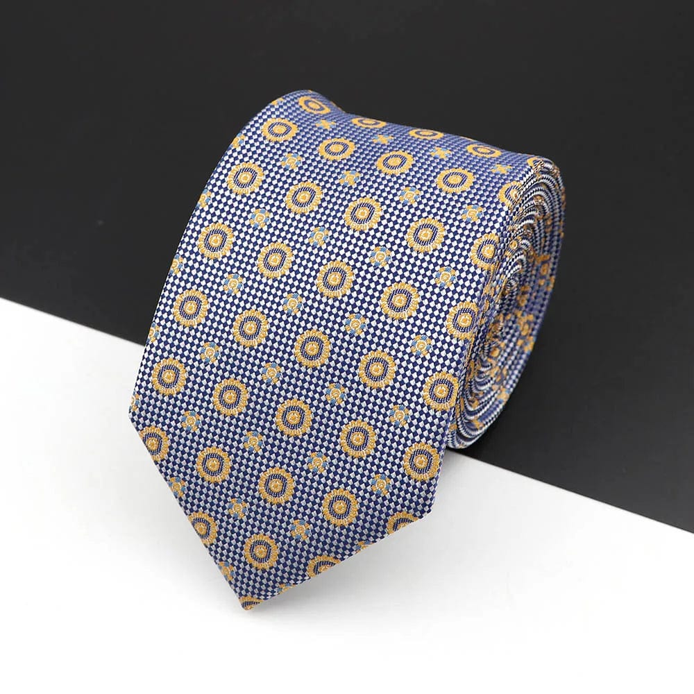 ZONFAZ Fashion Silk Necktie For Men Formal Skinny Striped Paisley Ties