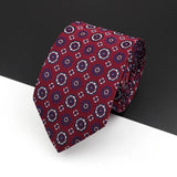 ZONFAZ Fashion Silk Necktie For Men Formal Skinny Striped Paisley Ties