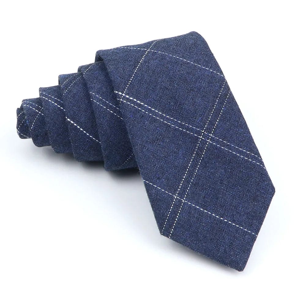 ZONFAZ Fashion Skinny Cotton Handmade Striped Ties