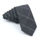 ZONFAZ Fashion Skinny Cotton Handmade Striped Ties