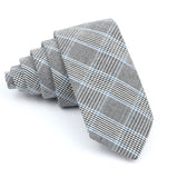 ZONFAZ Fashion Skinny Cotton Handmade Striped Ties