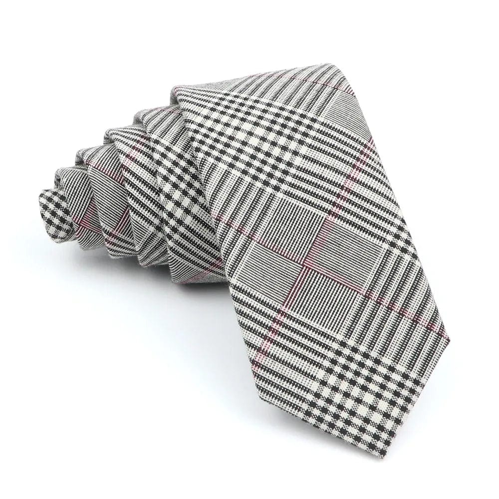 ZONFAZ Fashion Skinny Cotton Handmade Striped Ties