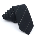 ZONFAZ Fashion Skinny Cotton Handmade Striped Ties