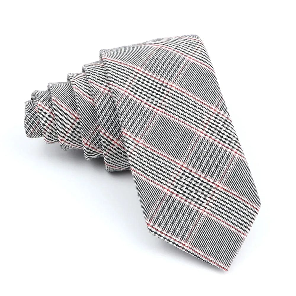 ZONFAZ Fashion Skinny Cotton Handmade Striped Ties