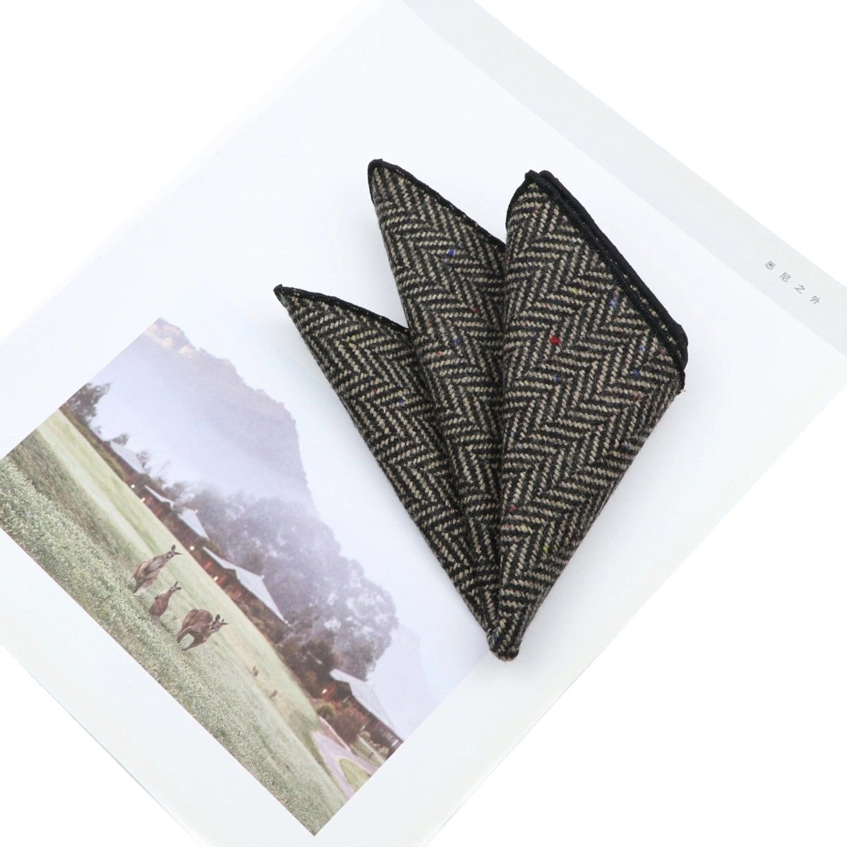 ZONFAZ Fashion Soft Quality Wool Striped Handkerchief