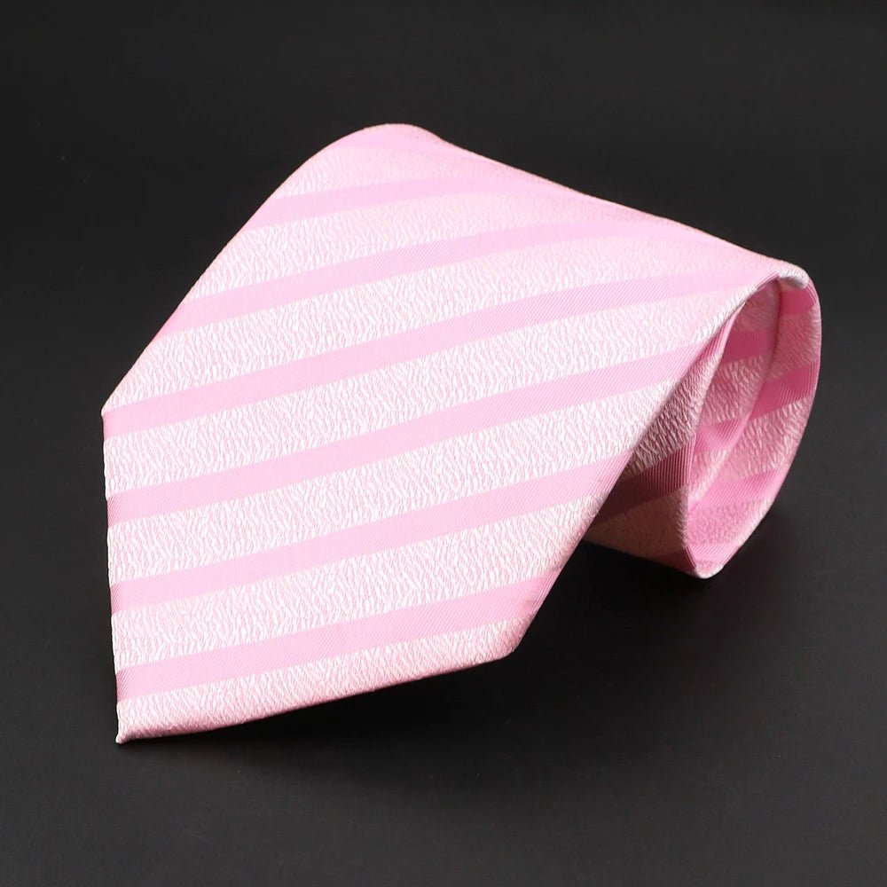 ZONFAZ Fashion Striped 9cm Widen Silk Ties